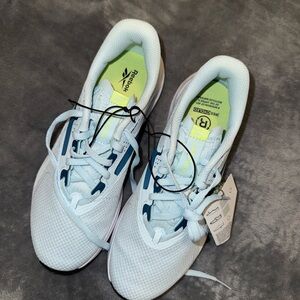 Reebok White and Navy Athletic Shoes